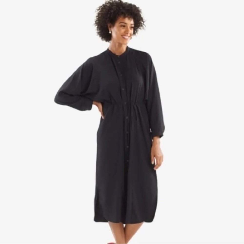 MM LaFleur Maya Buttondown Midi Dress